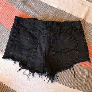 Abercrombie and Fitch Black Denim Festival Shorts